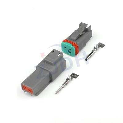 China Car Connector Manufacturers Selling ZJDH 2 Pin Connector Waterproof Male-Female Automotive Detachment SeriesDTP04-2P DTP06-2S for sale