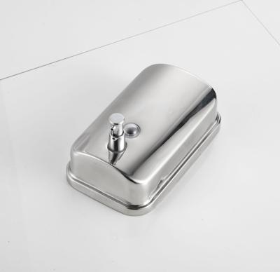 China Stainless Steel Modern Liquid Shampoo Accessories Manual Bathroom Soap Dispenser for sale