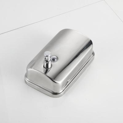 China Modern Mirror Polish Stainless Steel Wall Mounted Liquid Hand Soap Dispenser for sale