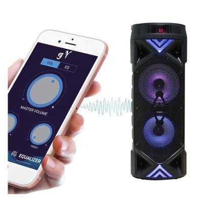 China Wireless Mega Bass Led Worksite Speaker Dual 6.5