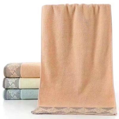 China Child Safe Premium Pure Cotton Towel Set Cute Kids Scarf Bath Towel Bath Big European Flower Adult Beach for sale