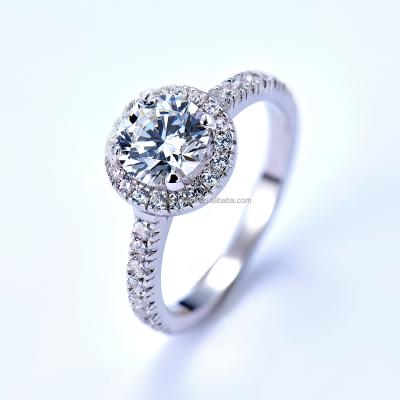 China Vintage Factory Direct Diamond Ring lnlay Edging Can Be Customized 1 Carat Diamond Ring for sale