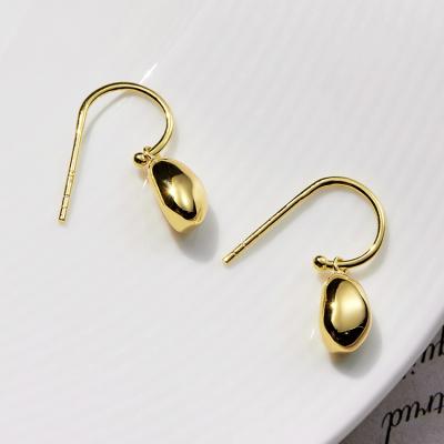 China New Arrival Real 14k 18k Yellow Gold Exquisite African Stud 925 Daily Party Geometric Workmanship Earring for sale