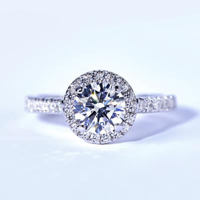 China Vintage Factory Price Wholesale Fashion New Around 925 Silver Diamond Engagement Ring for sale