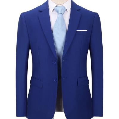 China Wholesale Anti-Wrinkle Suits Office Business Formal Men's Blue Gentleman Suits for sale