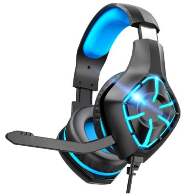 China New Product Voice Control Led Headset Headphone Headband 3.5Mm Gaming Lightweight Wholesale Headset Wired Earphone With Microphone for sale