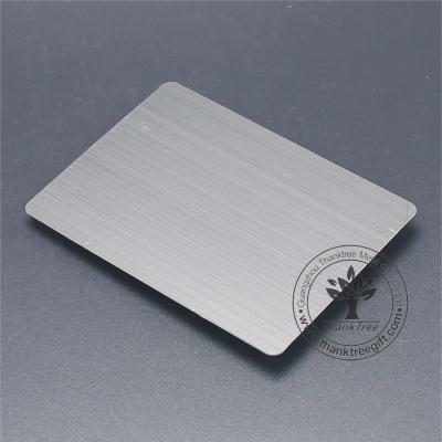 China Europe Custom Design Brushed To Finish Stainless Steel Blank Sublimation Card for sale