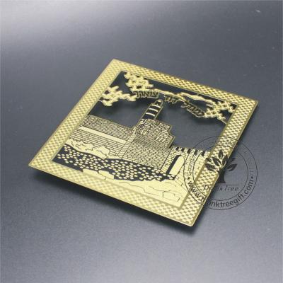 China Europe Professional Custom Design Hollow Metal Jewish Custom-Up Card For Jewish Souvenir for sale