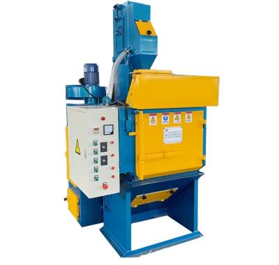 China Batch Metal Surface Cleaning Hex Nuts Flange Hardware Tool Shot Blasting Machine for sale