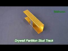 c/u channel drywall partition stud track 50-150mm class a fire resistance