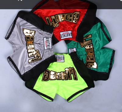 China Lightweight Female Clothing Brand Boxing Shorts Apply Patches To Stretch Shorts To Fight Boxing Shorts for sale