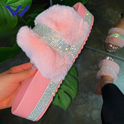 China Fashion Trend Sale Summer Women Shoes Sandals Platform Slippers Fur Warm Sandal for sale