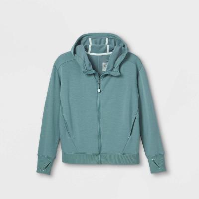 China High quality anti-shrink 100%cotton girls clothing outwears fleece fabric girls sweatshirts zipper hoodies for sale