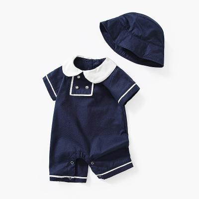 China 100% Cotton Baby Clothes Summer Shorts Sleeve Newborn Infant Cute Baby Overalls Baby Romper for sale