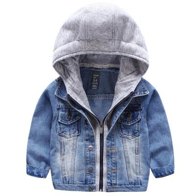 China 2021 New Designer Baby Kid Waterproof Denim Jacket Boys Coat Jacket Leather Children's Denim Jacket Boys for sale