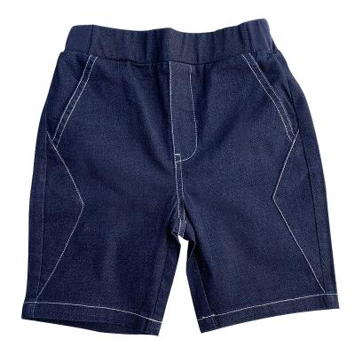 China Breathable Custom Kids Clothes Boys Clothing Jeans Summer Cowboy Blue Cotton Elastic Waist Baby Boy Jeans for sale