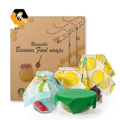 China Wholesale Certified Organic Pure Natural Waterproof Reusable Beeswax Waterproof Reusable Food Wraps Paper for Natural Food Storage for sale