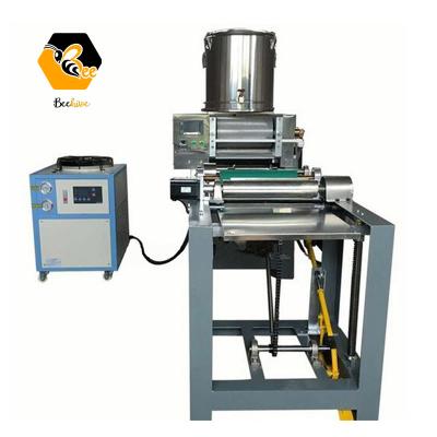 China Bee Farm Maker Directly Supplies Bee Wax Embossing Roller Machine Fully Automatic Beeswax Foundation Sheet Making Punch Machine for sale