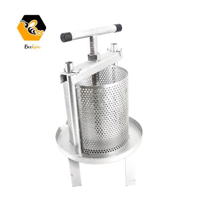 China Bee Farm Factory Supply Wholesaler Manual Small 304 Stainless Steel Wax Presses/Honey Press Machine/Put Honeycomb In Machine for sale