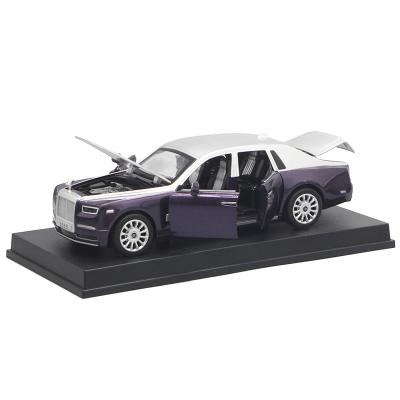 China Diecast Toy 1:30 Rolls Royce Ghost Scale Model Car with Engine Sound and Diecast Function for Kids Gift for sale