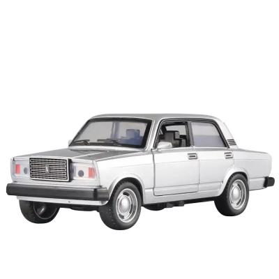 China Diecast Toy 14.3CM Russia LADA 2107 Diecast Car Metal Car Model, Kids Boys Gift Toys With Openable Door/Diecast Pull Function/Back Music/Light for sale