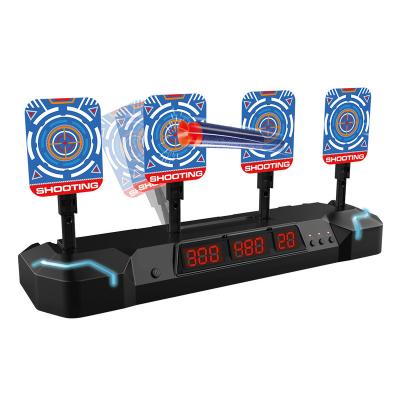 China Huiye Boys Moving Electronic Scoring Game Kids Static Auto Reset Moving Electronic Scoring Indoor Shooting Digital Toy Gun Flying Target Modes Ball Game Boys for sale