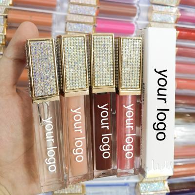 China Vegan Liquid Lipstick Wholesale Waterproof Nude Gloss Vendor Long Lasting Dropping Private Label Shimmer Liquid Lipstick Clear Luster for sale