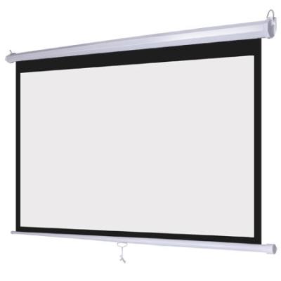 China 60 - 200 Inch Flexible Home Theater Hd 4k Pull Down Projection Screen Wall Mounted Manual Projector Screen for sale