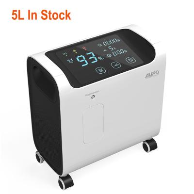 China Low Noise Medical Grade Oxygen-Portable Comfortable Adjustable Portable Home Concentrator 1-7L 5L 5 Liter Oxygen Concentrator Generator Machine for sale