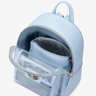 China Custom Cute OEM Waterproof Custom Logo Girls Clear Transparent Unique Mini Backpacks for sale