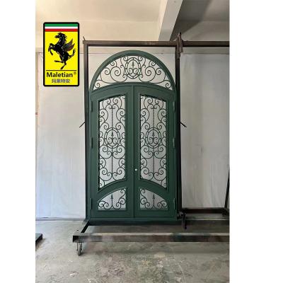 China Malaysian anti-theft factory price is simple and modern design, double-layer iron door burglar-proof house for sale