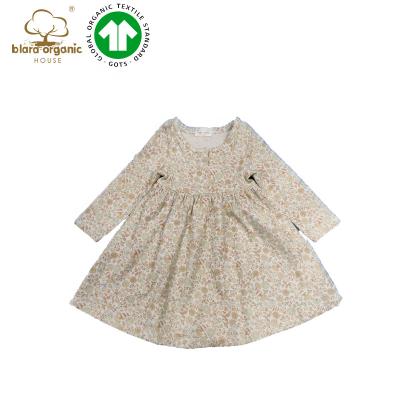 China New Fashion Girl's Organic Cotton Blara Baby Clothing Girls Dress Wholesale Washable Custom Digital Printing Trims Baby Dresses for sale