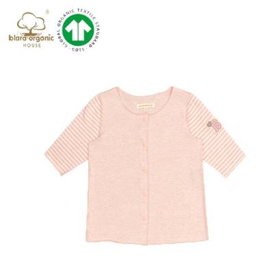 China Sustainable Blara Babies Cardigan Ambient Care Pink Striped Unisex Baby Boy Free Thin Coats Outwear For Summer Time for sale