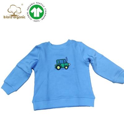 China Breathable GOTS Certified Organic French Cotton Knitted Kids Boy's Digital Print Sweater Pullover Sweater In Canadian Size for sale