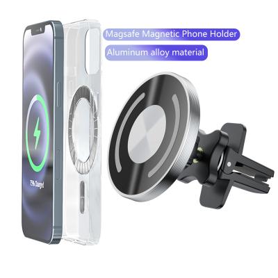 China Mobile Phone Magnetic Magnetic Mount for iPhone12 Air Vent Car Phone Holder for Magsafe Phone Holder for sale