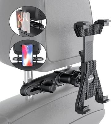 China Adjustable Tablet Holder for Car Back Seat Headrest Mount Cradle 360 ​​Degree Rotation Adjustable Holder Compatible with iPad 7-10.5 inch for sale