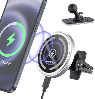 China Speed ​​Car Mount Air Vent Phone Magnetic Fast Charging Wireless Charging Stand for iphone iPhone 12, iPhone 13, iPhone 12/13 mini, pro, pro max for sale