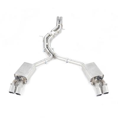 China 304SS stainless steel 304 stainless steel dual valvetronic CATBACK EXHAUST for Audi B9 S4/S5 remote exhaust catback exhaust for sale