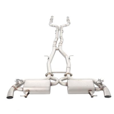 China 304SS Stainless Steel Performance 3.0t Gpf Valvetronic Catback Exhaust System For Glc43 Amg for sale