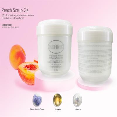 China Exfoliator Wholesale OEM Private Label Peach Scrub Gel To Moisturize To Replenish Water Scrub Gel for sale