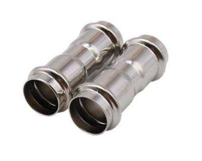 China Pipe lines connect double 304 stainless steel equal clamping type directly through common clamping type pipe fittings for sale