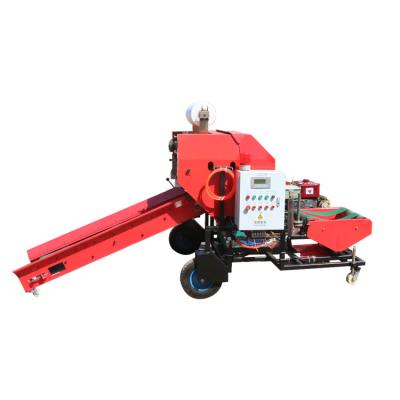 China Round Farm Silage Baler Hay Grass Packing Machine Corn Silage Baler for sale