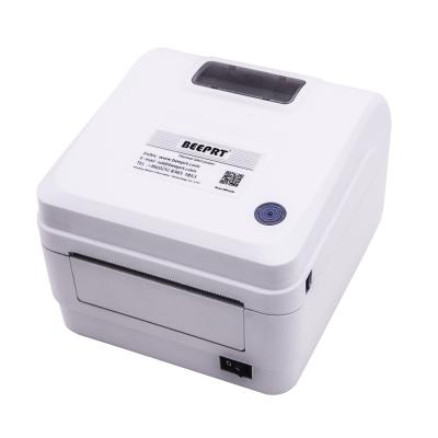 China 108mm Black And White Thermal Shipping Label Barcode Sticker Printer For Logistic And Express Industry for sale