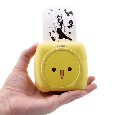 China Mini Portable Instant 58mm Thermal Pocket Photo Mobile Printer Black and White Phone for sale