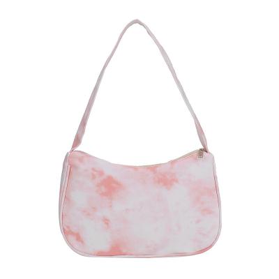 China Fashion Tie Dye Nylon Fashion Armpit Mini Shoulder Women Hand Bags Purses and Lady Bags Handbags for sale