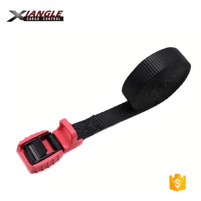 China Polyester 1 Inch Cam Buckle Croak Hook Straps For Webbing Sling With Plastic Cover On Buckle for sale