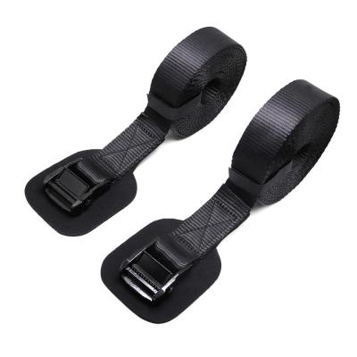 China Black Polyester 1.5inch 38mm Quick Release 900kgs Cam Buckle Tie Down Ratchet Custom Logo for sale