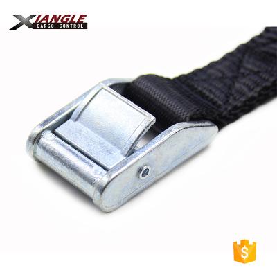 China Polyester 500kgs Capacity 25mm Metal Cam Buckle Tie Down Lashing Endless Straps Used For Car Tightening Goods for sale