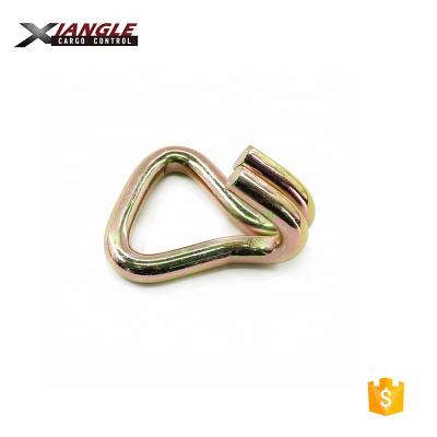 China 1inch Zinc Alloy Double J Hooks For Ratchet Tie Down Belt for sale