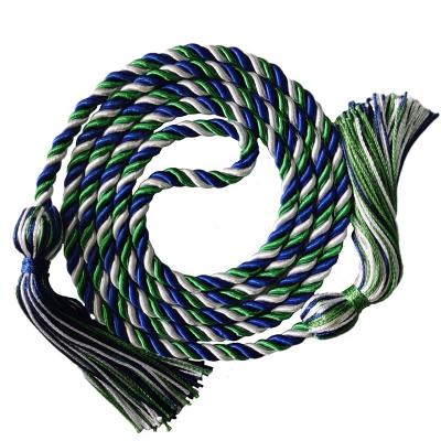 China School Royal Blue/Green/Silver Color Graduation Honor Mixed Strings for sale